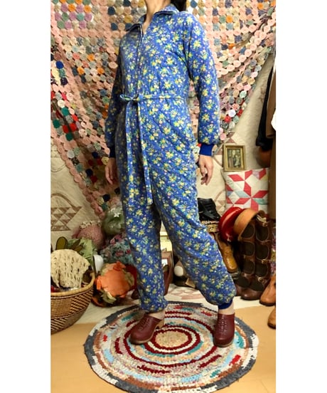 70s quilting jump suit