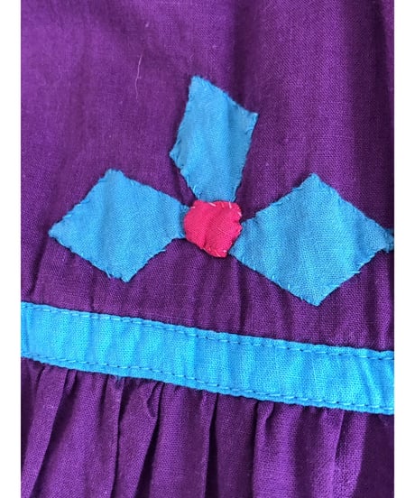 patchwork tiered dress