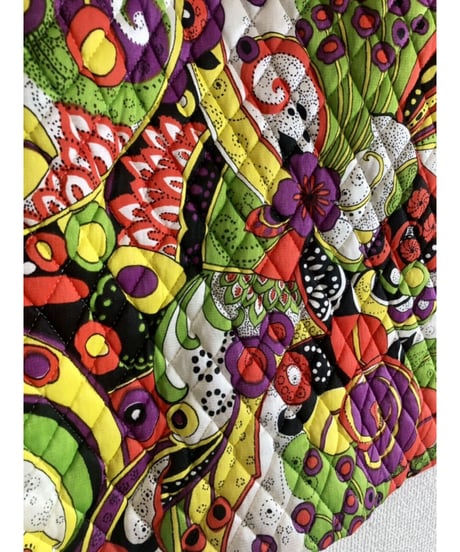 60's psychedelic quilting skirt