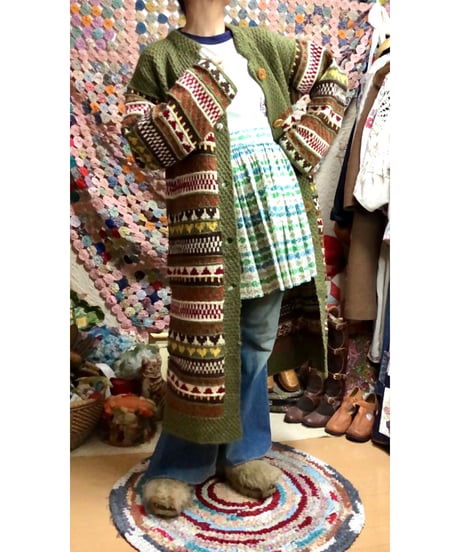 hand knit dress coat