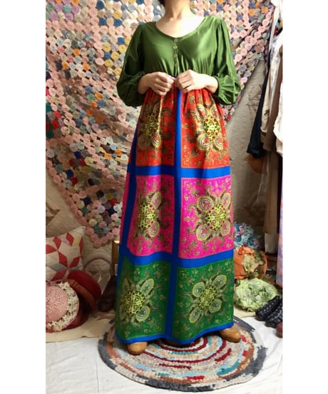 60's paisley dress