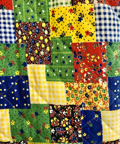 70s patchwork print bag