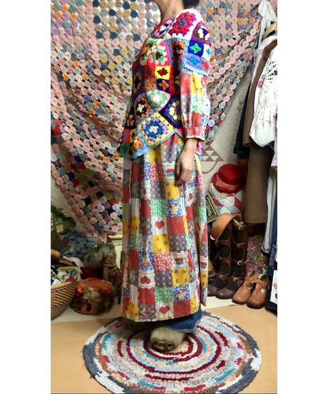 granny square pullover tops