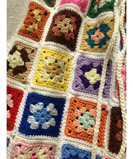 granny square skirt white