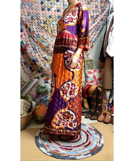 60s quilted  dress