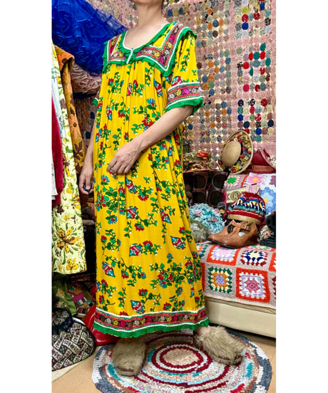 flower print rayon dress