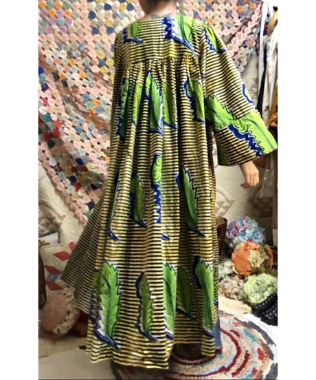 bell sleeve batik dress