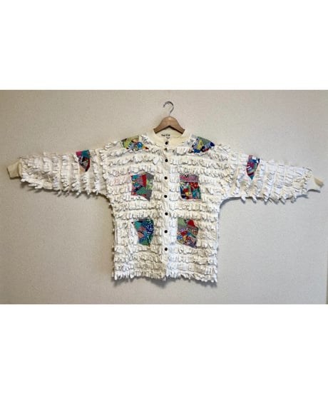 quilt patch fringe jacket