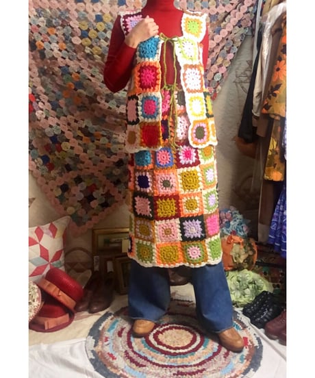 granny square vest