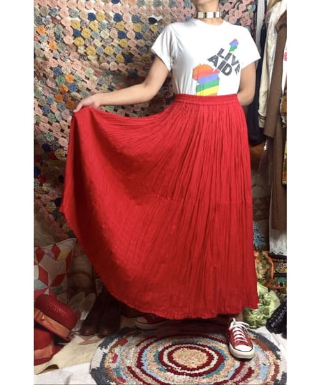 rayon shirring skirt