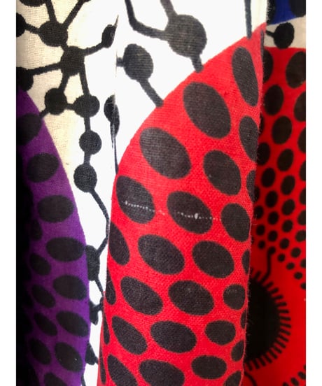 flare sleeve batik dress
