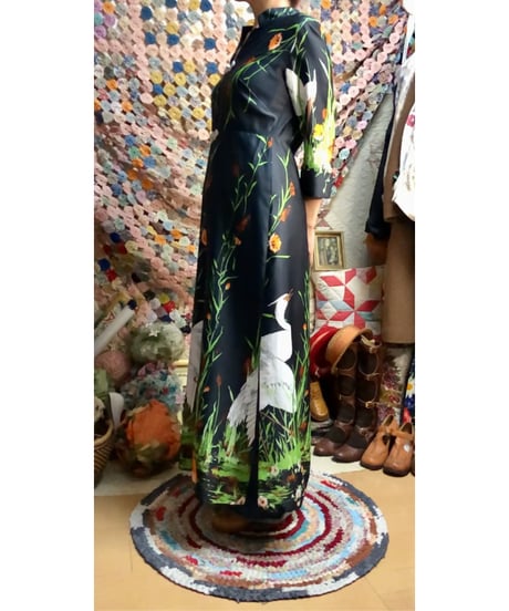60s alice of california oriental dress