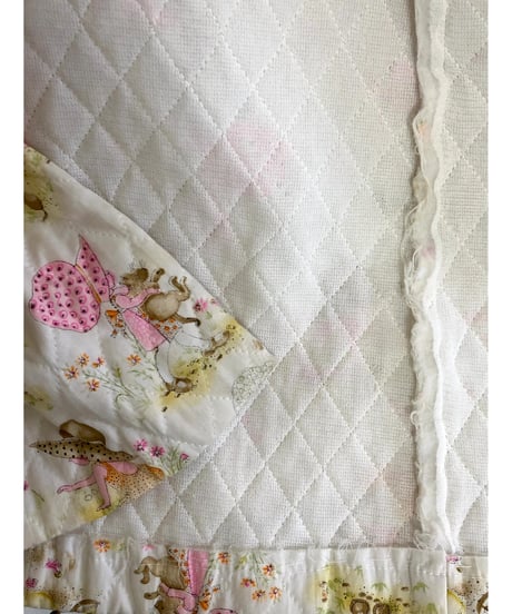 70s quilted sweet robe