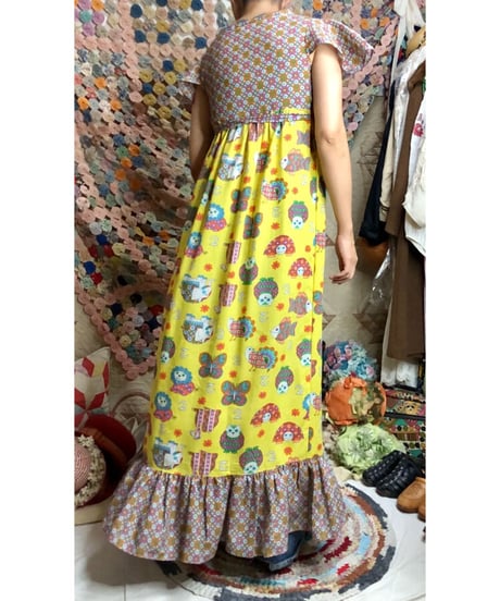 60's funny print summer dress