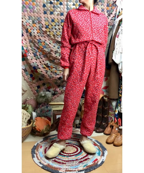 80s quilting jump suit