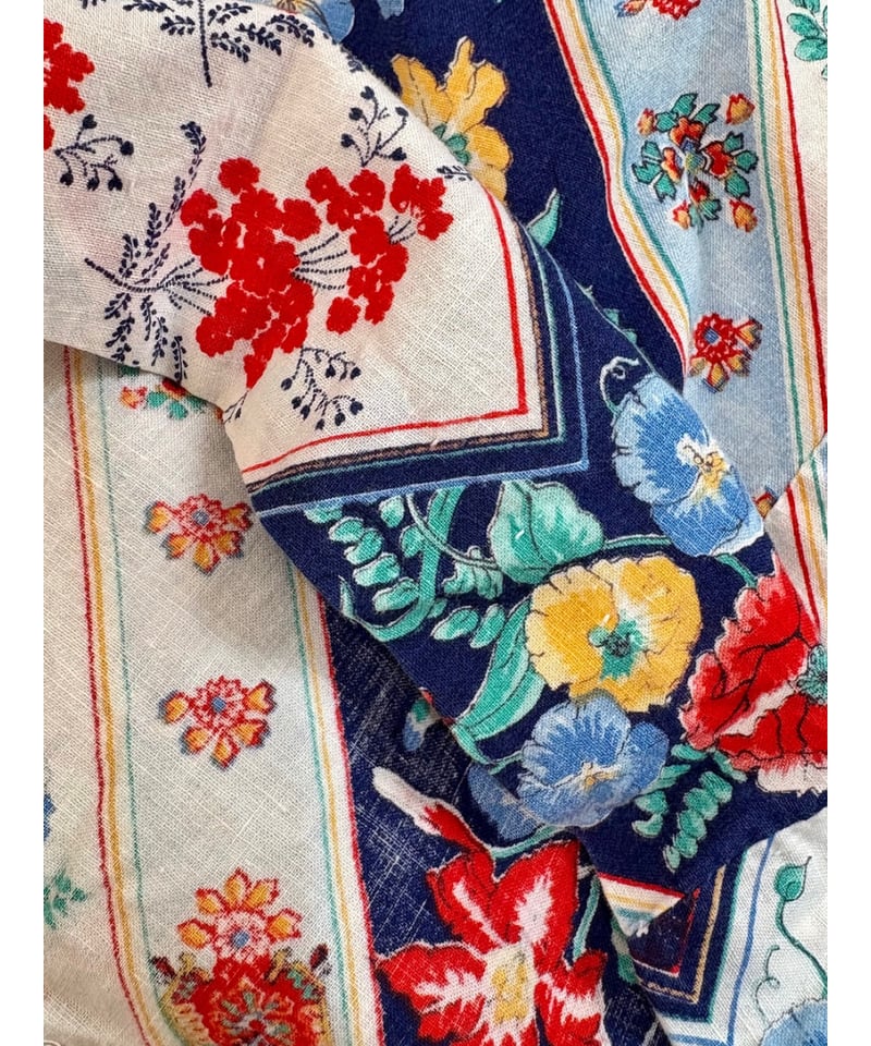 70s ロンドン ヴィンテージ フラワー プリント コットン マキシ ドレス 70s flower print dress | Quilt