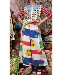 marimekko bo-boo super wide leg pants（70s fabric）