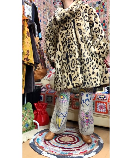 leopard faux fur coat