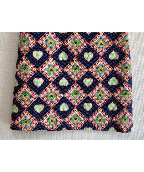 70s heart motif quietd skirt