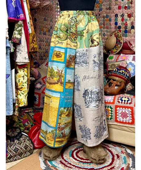 tea towel super wide leg pants B