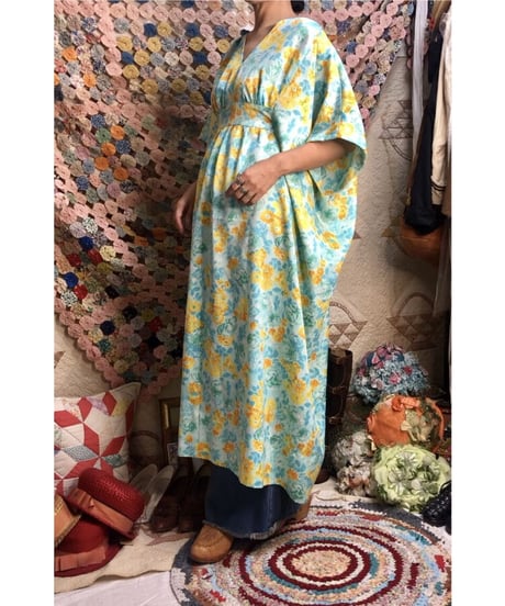 flower kaftan one-piece