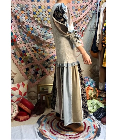 jeanne marc patchwork dress