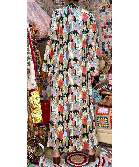oriental maxi dress