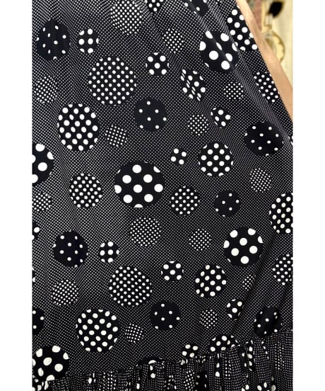 70s polka dots dress