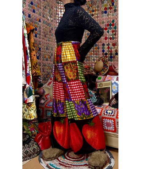 strawberry wide leg pants