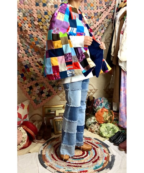 patchwork poncho