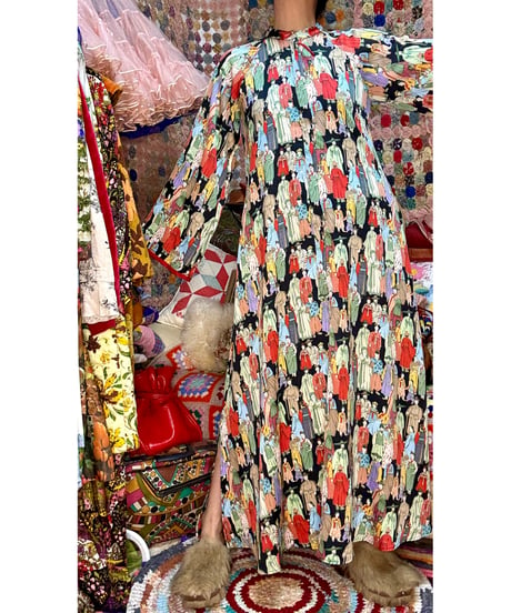 oriental maxi dress