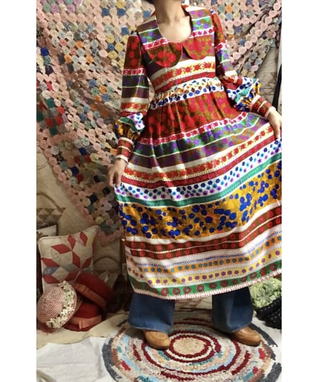 flower striped dress