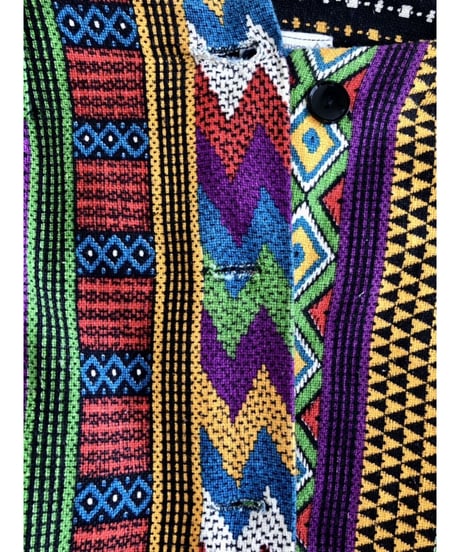native pattern print maxi skirt