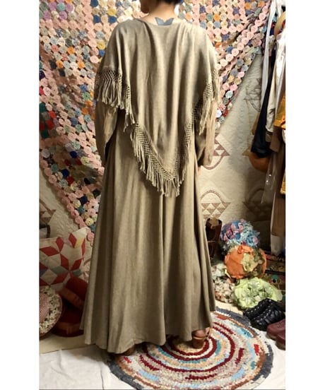fringe rayon dress