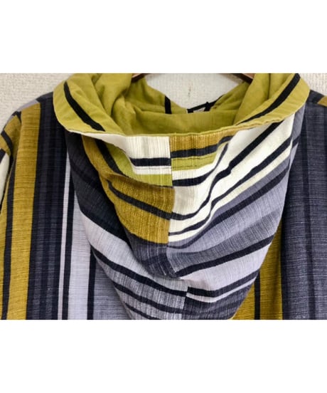 70s hoodie stripe dress