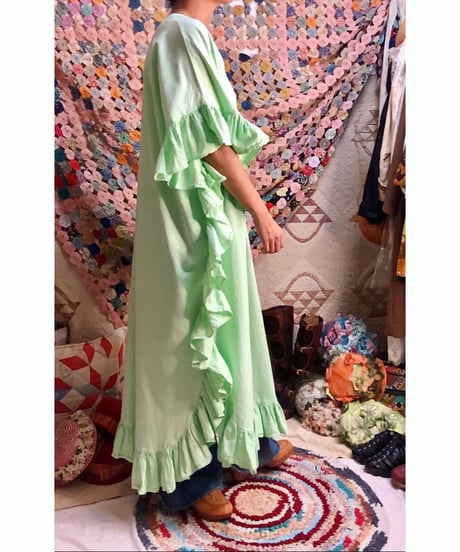 ruffle cotton dress