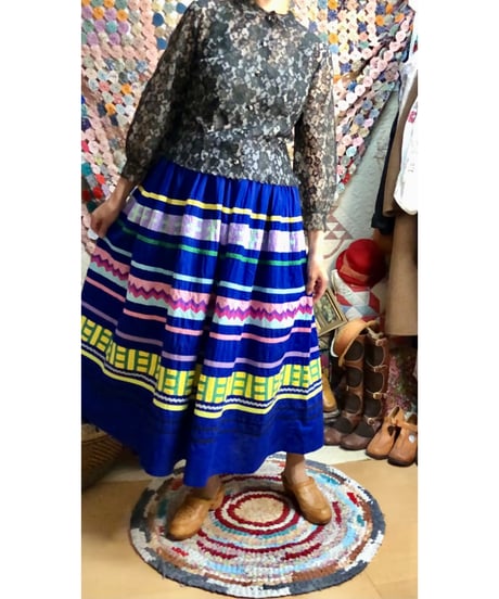 50-60s seminole patchwork skirt