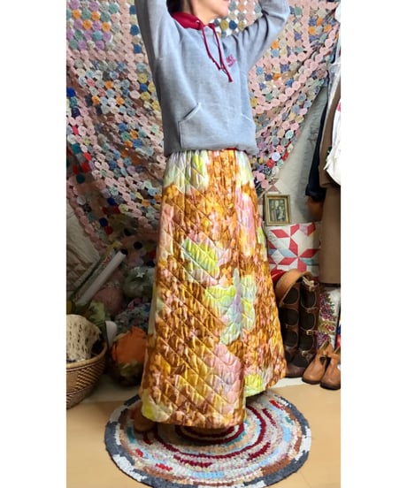 70s quilted super wide pants