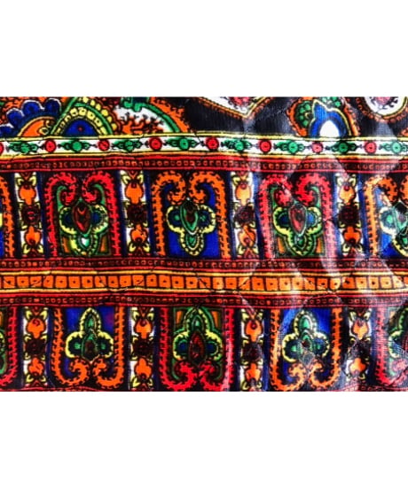 70s paisley quilting skirt
