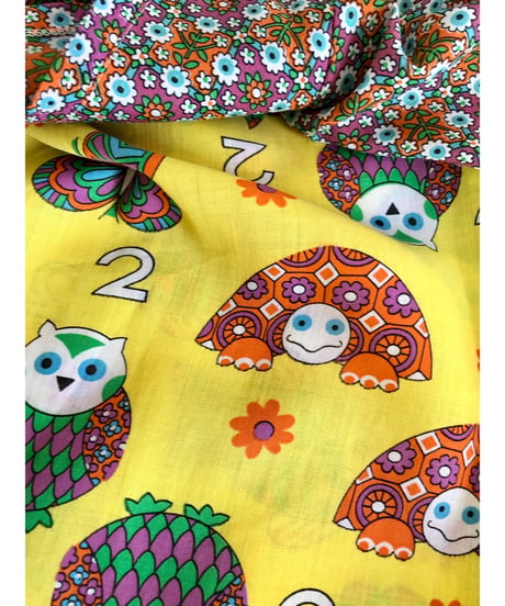 60's funny print summer dress