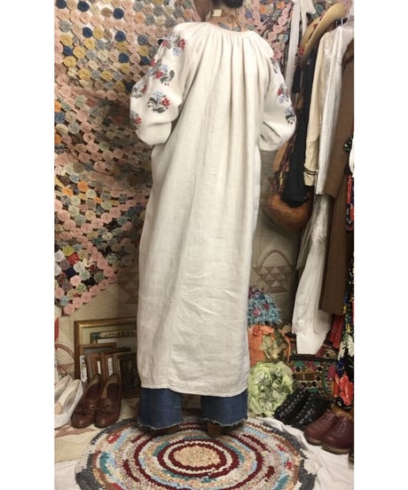 vintage ukrainian embroidered one-piece
