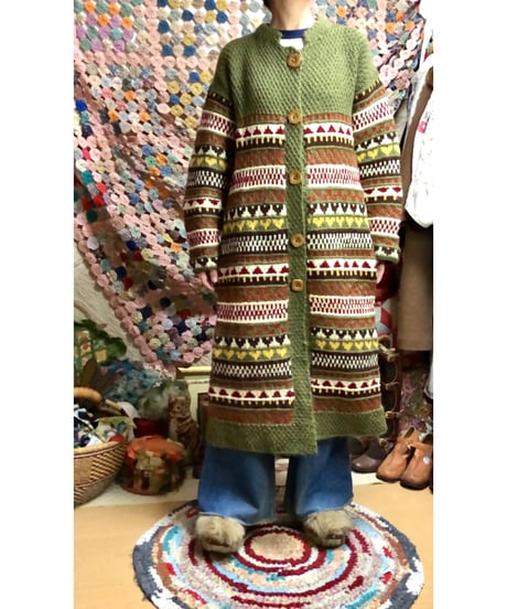 hand knit dress coat