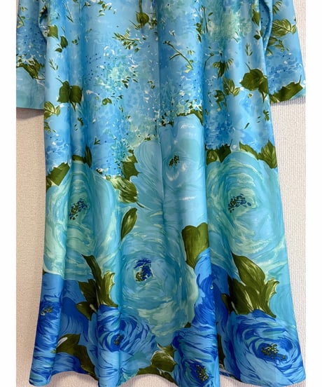 70s flower print dress