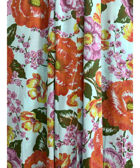 60-70s flower dress