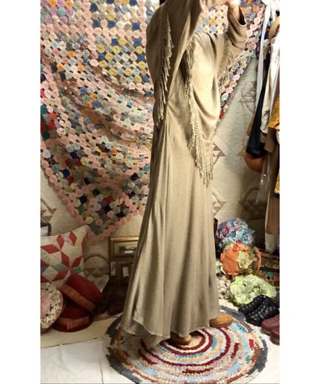 fringe rayon dress