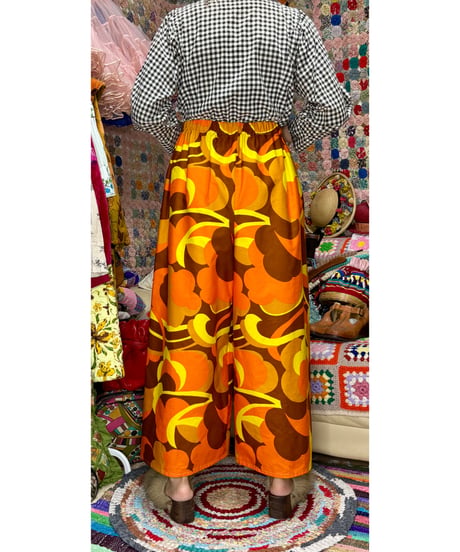 super wide leg pants（60-70s fabric）