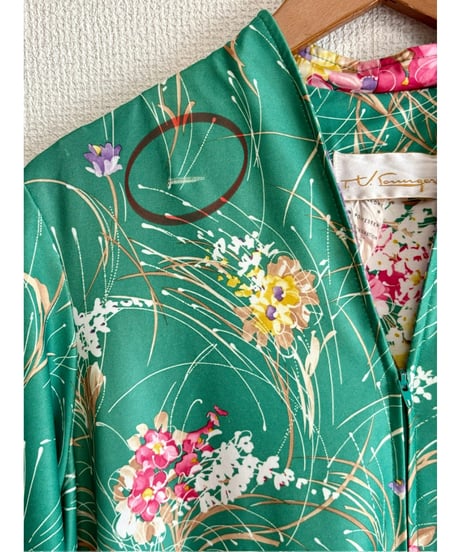 70s flower easy dress