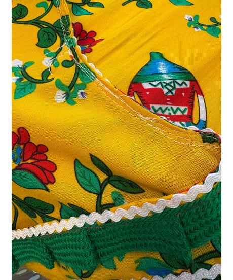 flower print rayon dress