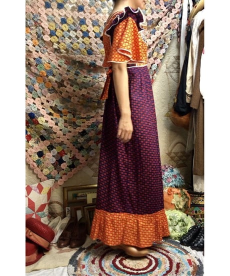 vintage pakistan cotton one-piece②
