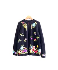 60s embroidered cardigan
